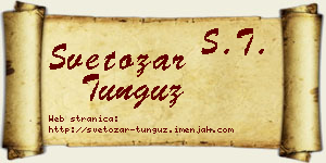 Svetozar Tunguz vizit kartica